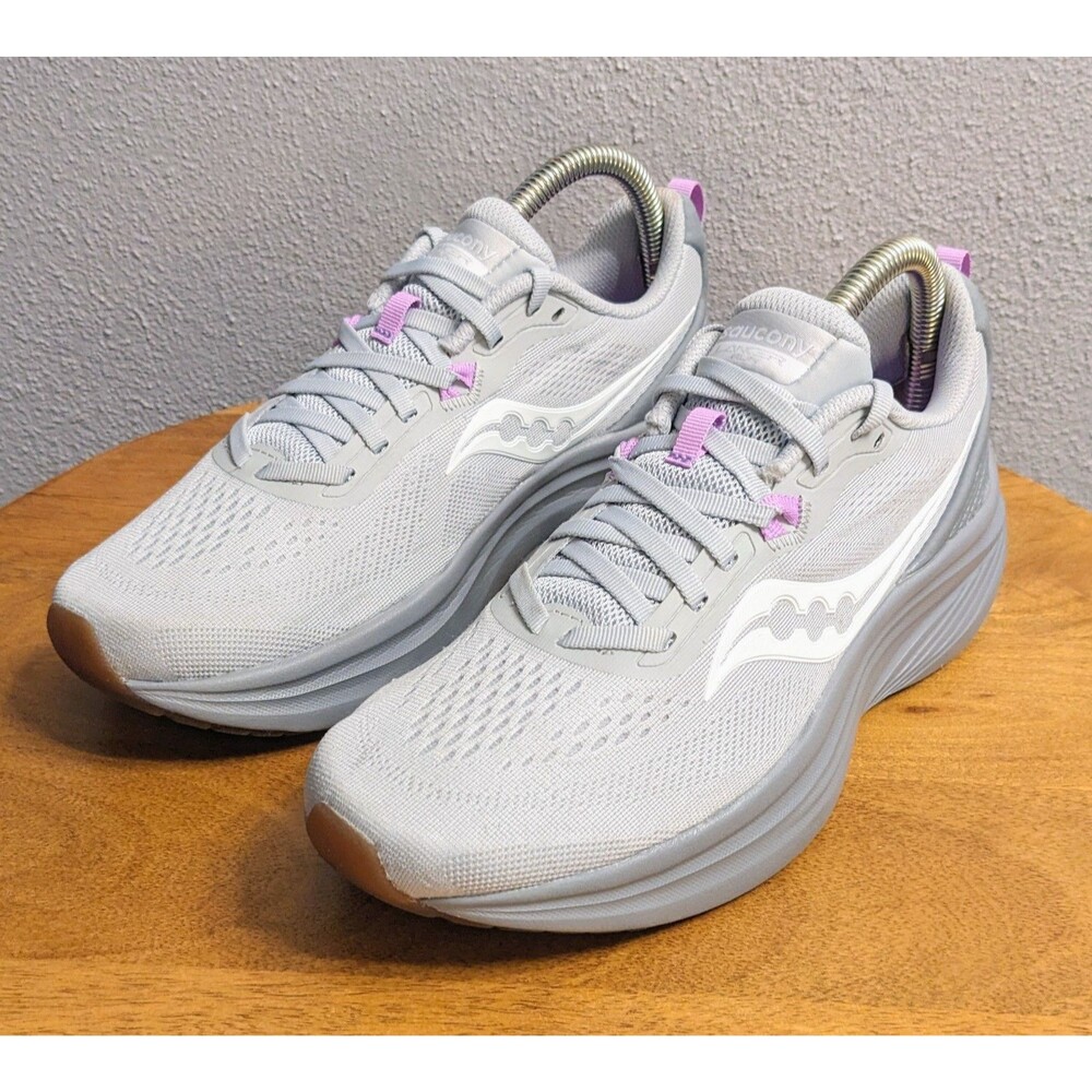 Saucony Women's US 7.5 Lancer Run Running Shoes Gray Violet Trim S11048-207